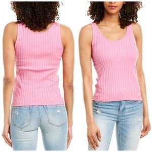 525America wide ribbed tank,hot pink ,NWT, Large